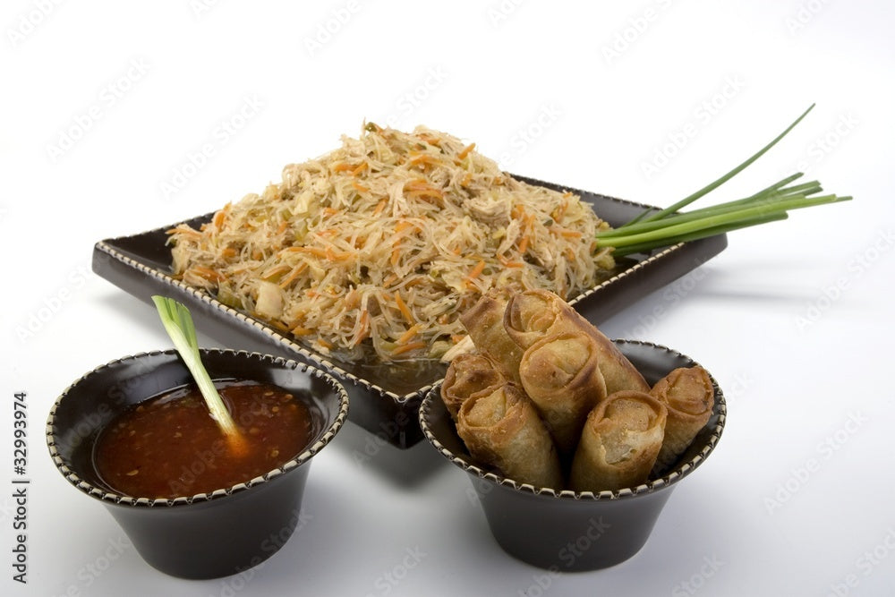 Pancit Bihon and Pork Lumpia Combo