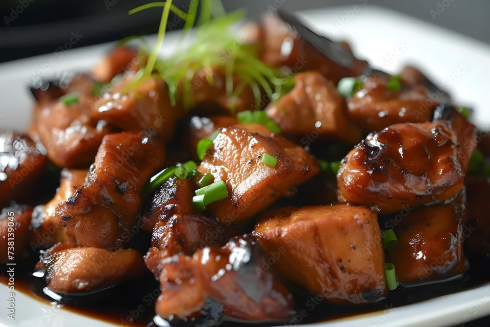 Pork Adobo on a bed of rice